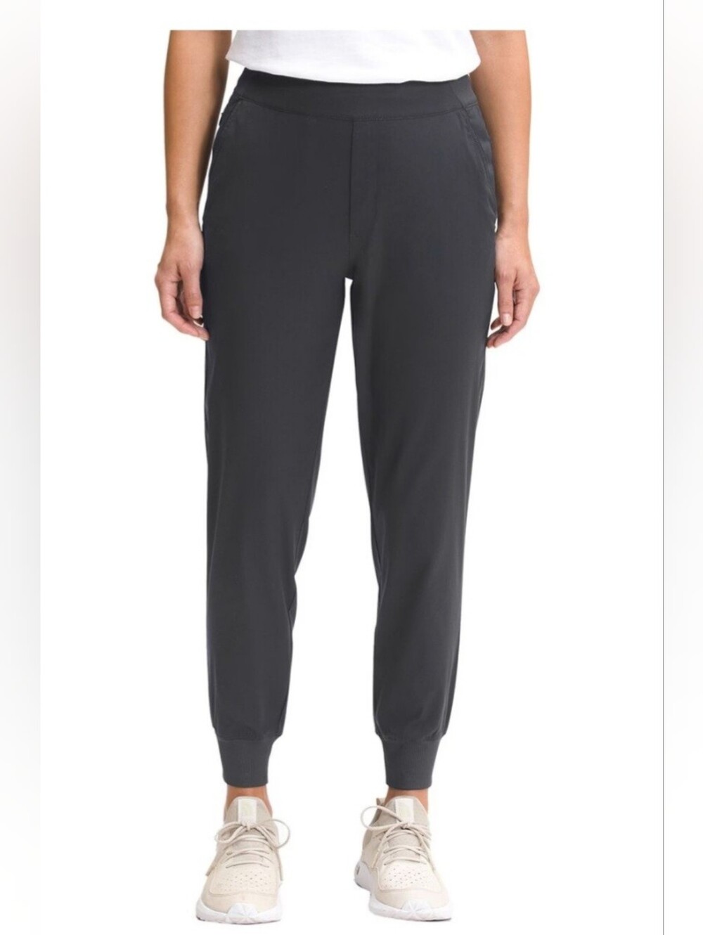 New The North Face Women's Black Joggers Pants Standard Fit Pull On Elastic 3X